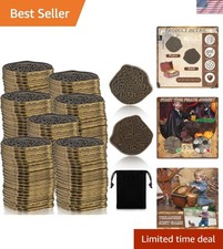 Fun Pirate Party Decor: 100 Pcs Realistic Bronze Coins for Imaginative Play
