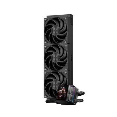 PCCOOLER AIO CPU Cooler - 3 Pack F5 R120 Case Fans - 2.4 Inch IPS LCD Screen ...