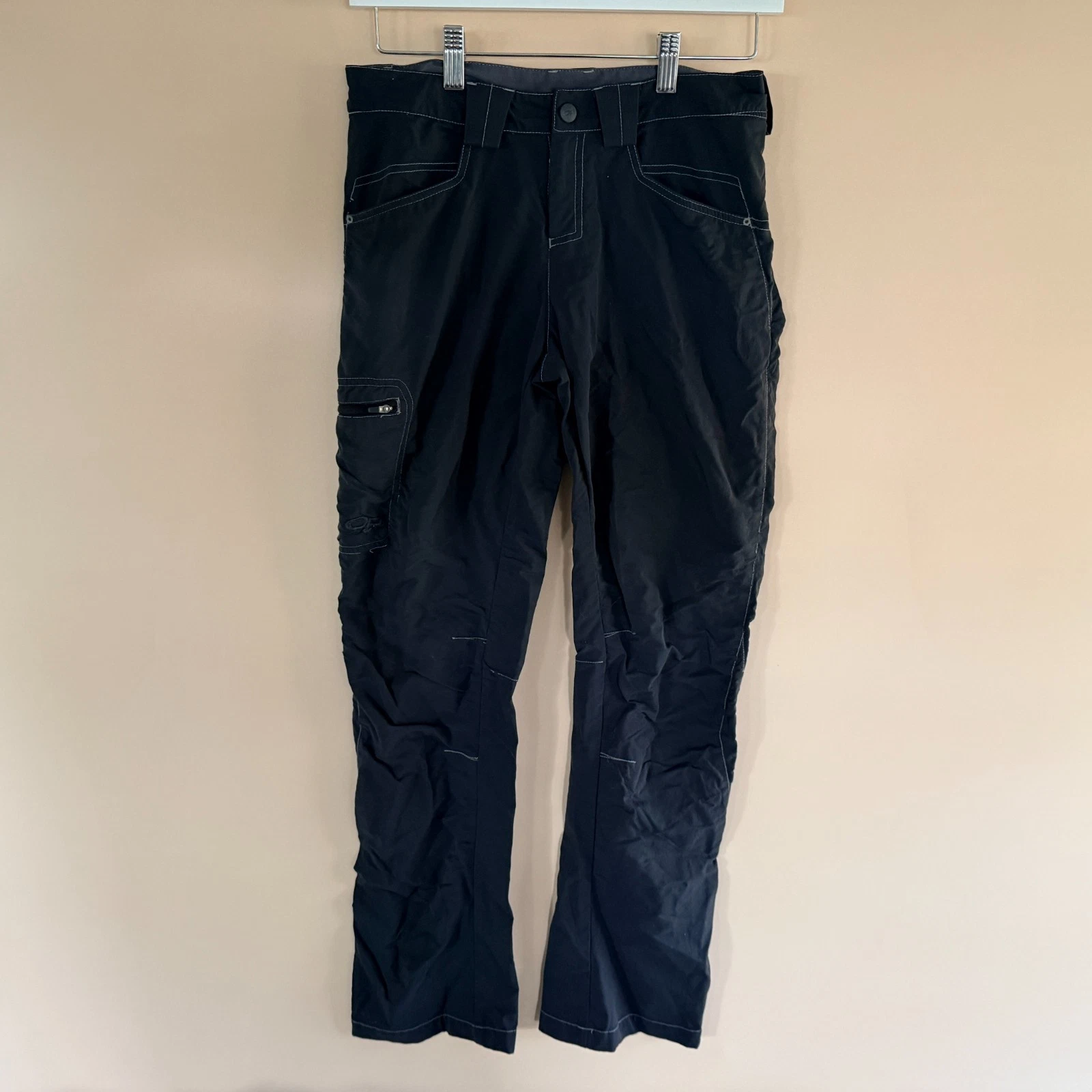 Outdoor Research Soft Shell Slash Pocket Hiking Pants Black Women's Size Small S