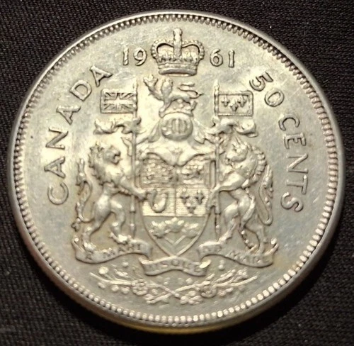 1961 Canada 50 Cents Half Dollar - QEII