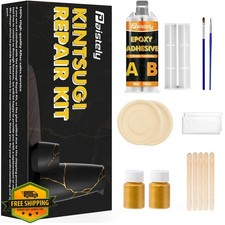 Kintsugi Repair Kit Golden for Ceramics Pottery Glass Beginners