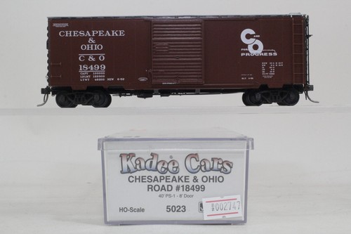 Coche de carga Kadee escala HO Chesapeake y Ohio C&O #18499 40' PS-1 | Condition: Used