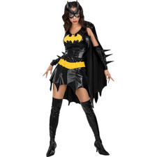 DC Comics Batgirl 8-Piece Costume Adult Women s Medium 6-10 Halloween Cosplay