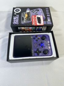 2 Lot R36S Handheld Game Console 640x480 Quad-Core ARM 1GB RAM Purple TF Card