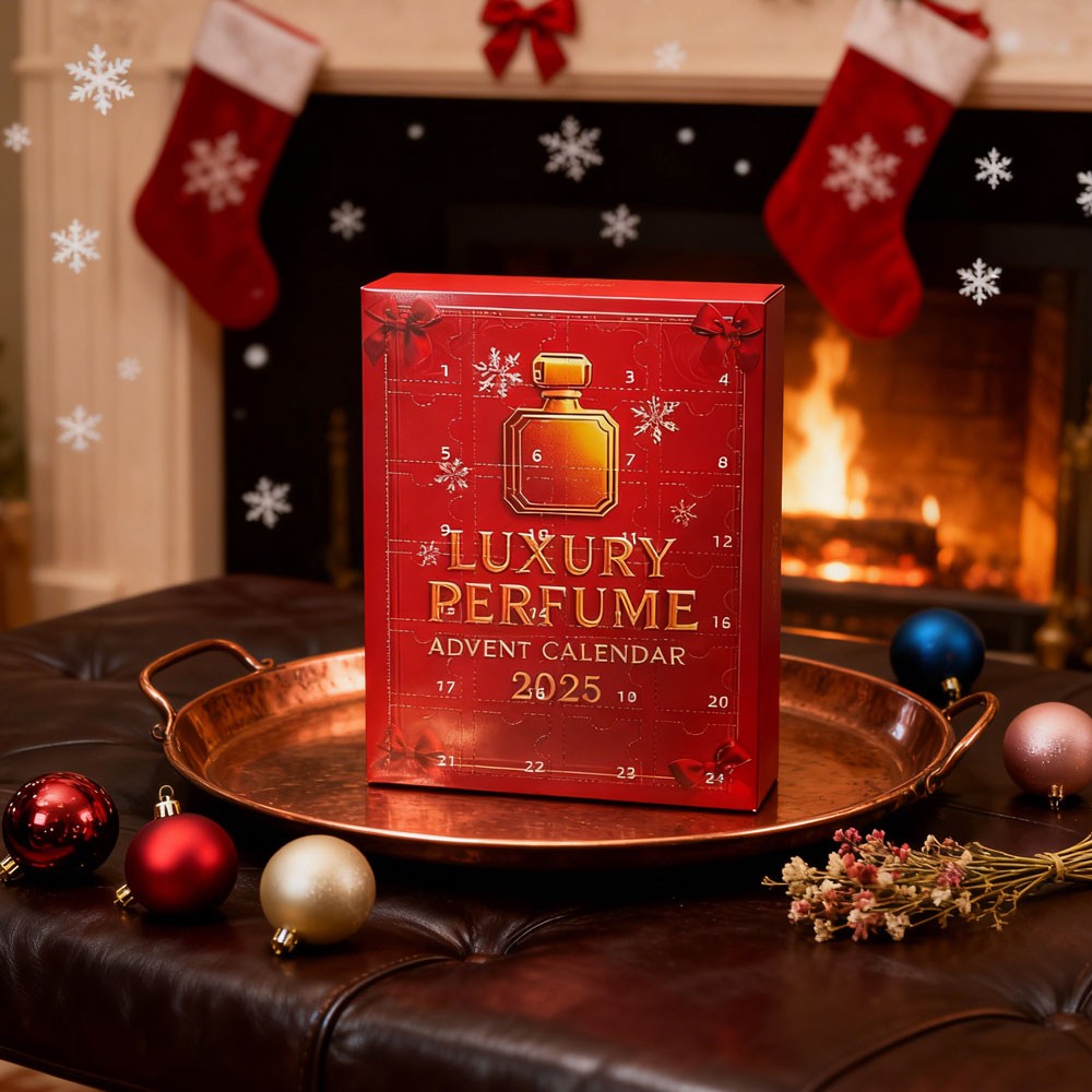 2025 Luxury Perfume Advent Calendar,24 Days Acrylic Perfume Countdown Gifts AE