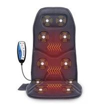 Comifer CF-2206G Back Massager  w/Heat, 10 Motors Vibration Seat Massager, 
