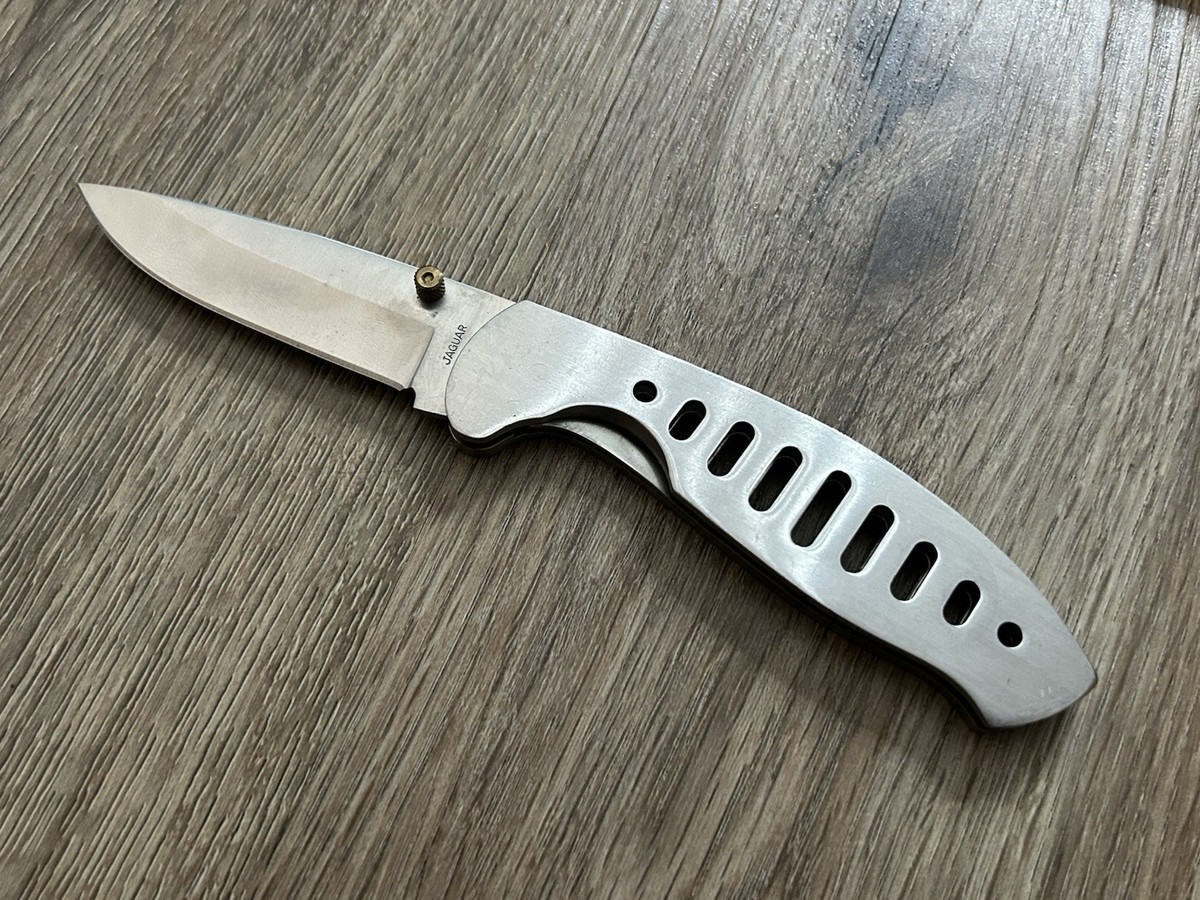 Vintage Seki Japan Jaguar Surgical Steel Lockback Folding Pocket
