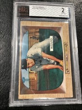Phil Rizzuto #10 1955 Bowman Baseball BVG 2 HOF New York Yankees Baseball Card