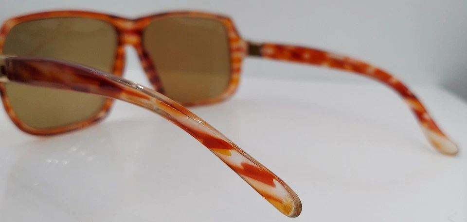 Винтажные солнцезащитные очки Foster Grant коричневые квадратные ТОЛЬКО ОПРАВЫ США - Изображение 3 из 4