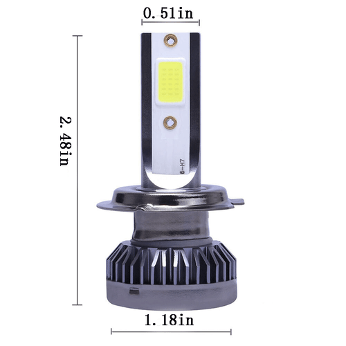 Combo H7+H7 LED Headlight Bulbs Kit High Low Beam Super Bright 6500K Xenon White - Picture 2 of 6
