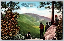 Postcard Tennessee TN Mt. Le Conte from Greenbrier Pinnacle Trail Great Smoky Mt