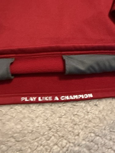 Men’s Champion Alabama Medium 1/4 Zip Pullover Sweatshirt Crimson Tide EXCELLENT - Picture 9 of 11