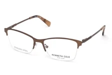 Kenneth Cole New York KC0283 Brown 049 Semi Rim Eyeglasses Frame 53-17-135 SD
