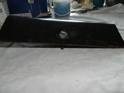 Vtg 1960- 70's Glove Box Door w Hinge Lock & Stop Original GM Used 16" x6" - Picture 5 of 8