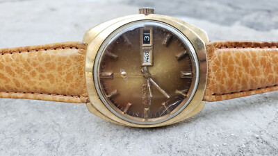 ENICAR OCEAN PEARL DAY DATE AUTOMATIC 36MM MENS WATCH