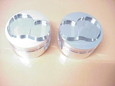 2 NEW JE Dome Pistons 4.130" Bore -1.355" CH for 927" Pins SB2.2 Chevy Clements