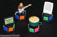 Trivial Pursuit 90's Time Capsule Game Tokens - Grunge Rocker PDA Mochaccino Dot