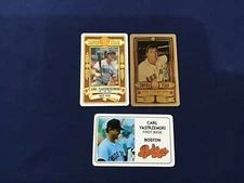 1981-83 Topps Perma Graphics Carl Yastrzemski Credit Cards lot of 3 Cards  E7006