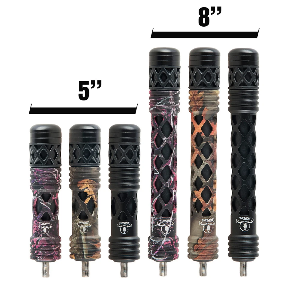 5" 8" Compound Bow Stabilizer Dampener Adjustable Weight Archery Target Shooting - Image 3 of 4