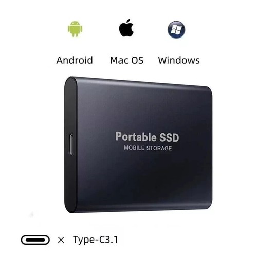 2TB External Hard Drive SSD Disk Memory Storage USB 3.0 HDD for PC Laptop Phone - Picture 2 of 4