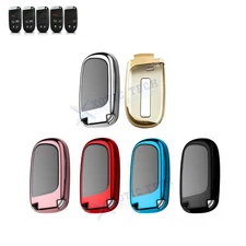 Soft TPU Remote Smart Key Fob Shell Cover Case For Jeep Chrysler Dodge 2011-up