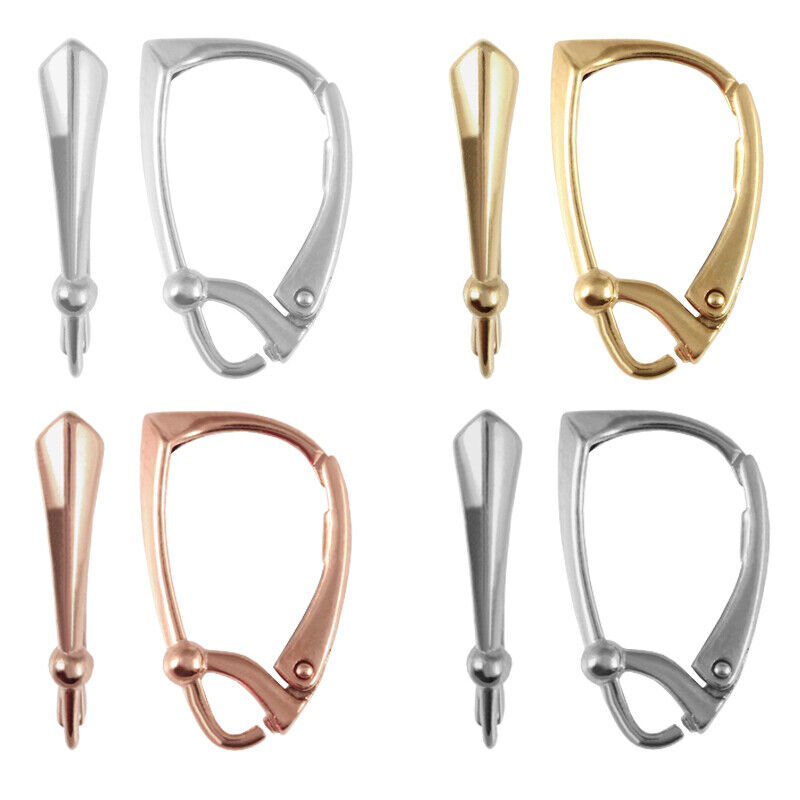Sterling Silver Safety Ear Hook z pętlą otwierającą 18mm * Części biżuterii Popularny klasyk, 2022