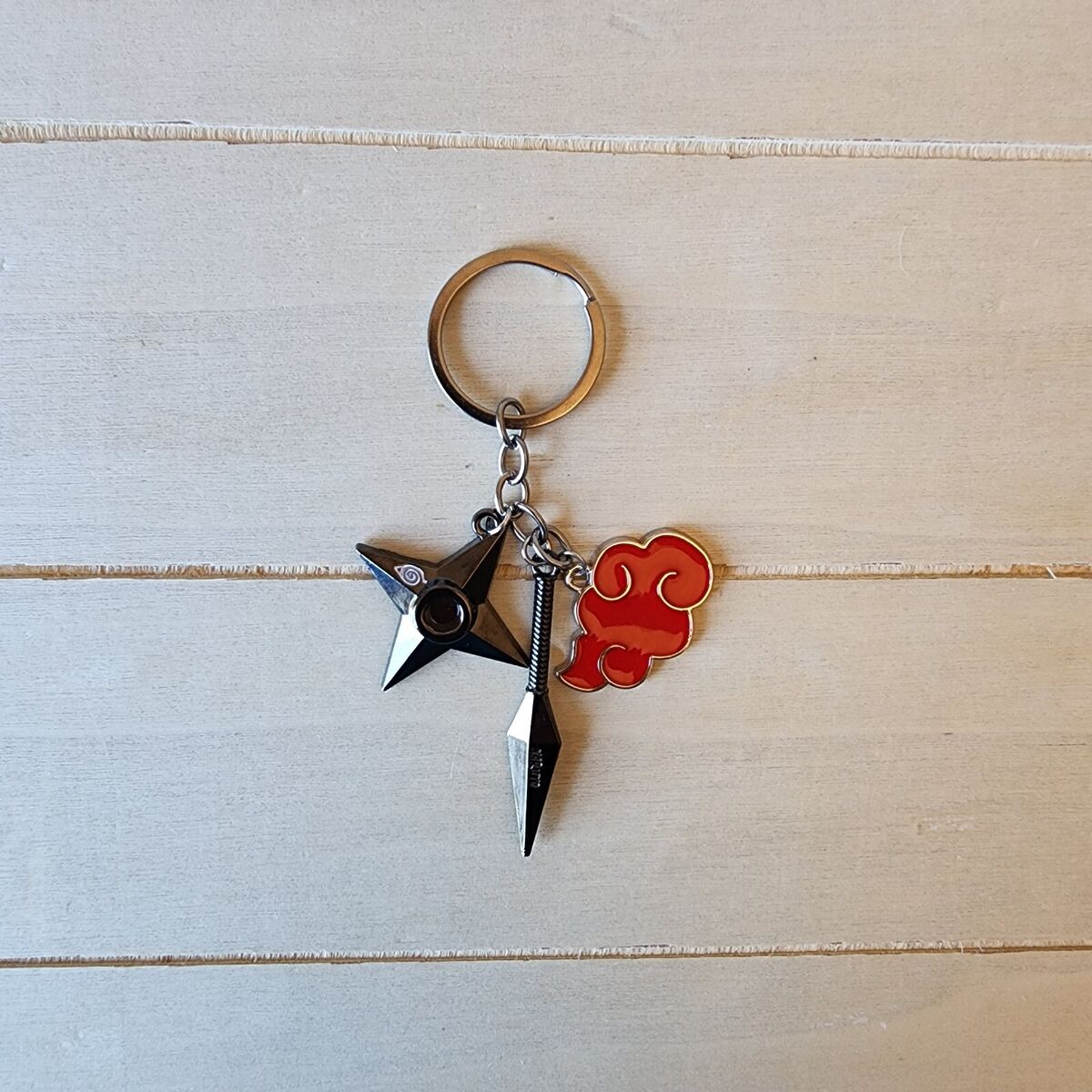 Akatsuki and Uchiha Logo Keychain / Naruto Cloud Key Chain