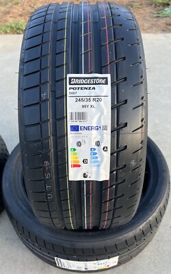Set of TWO BRAND NEW 245/35R20 Bridgestone Potenza S007 Tires