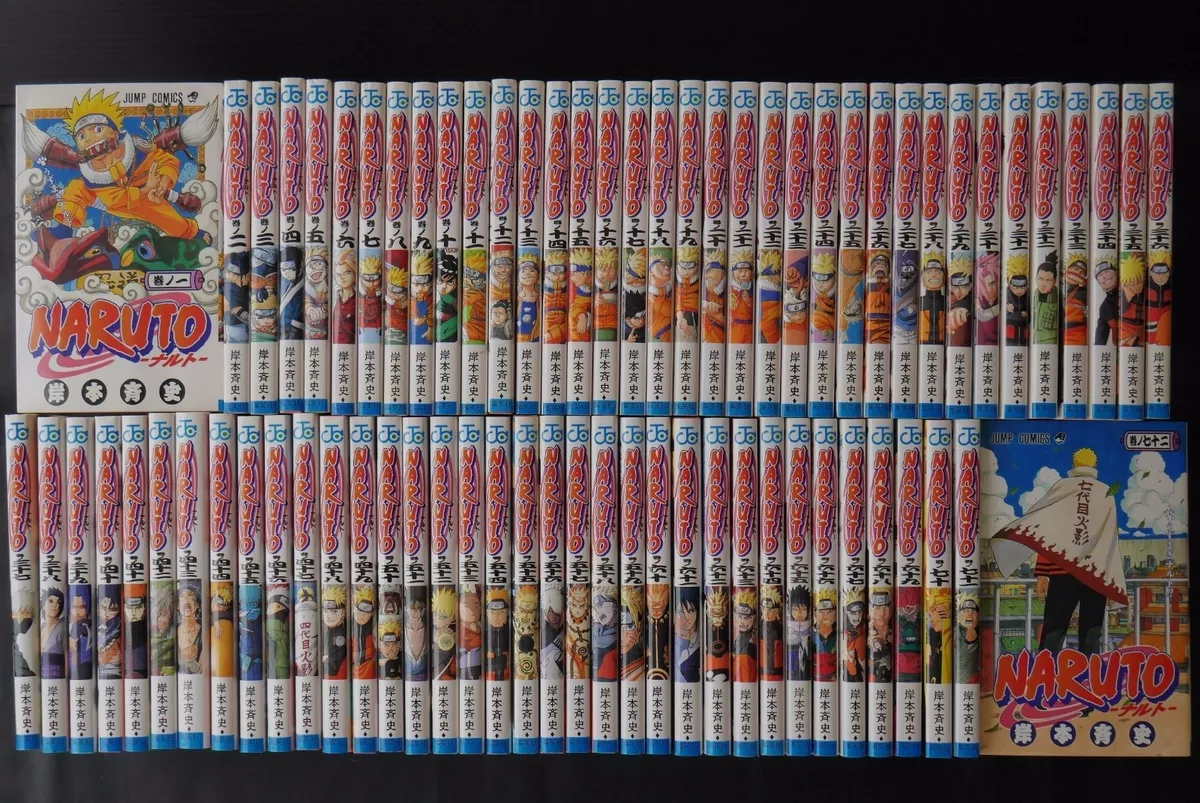 JAPAN Masashi Kishimoto manga: Naruto vol.1~72 Complete Set