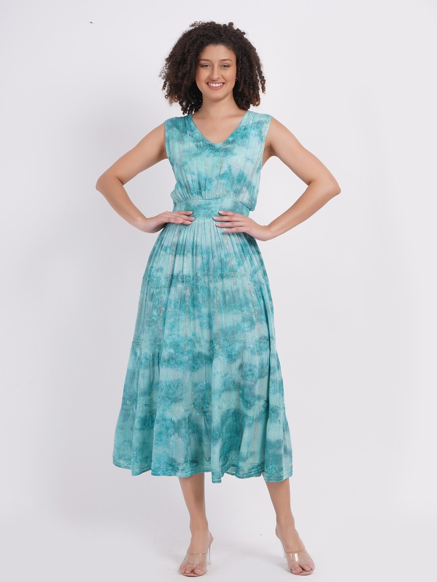 tie dye bridesmaid dresses Women's Fit & flare Lurex embroidered Sleeveless Dress Wholesale mix lot UPC-ALT Craft of Weaving Size (Slim Fit):XS Burgundy Lace Mermaid Long
