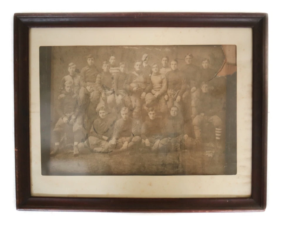 Antique Photograph Football team, 1904, photographer Curtiss Studio - Image 4 of 4