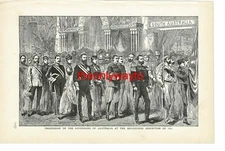 Governors At Melbourne Exhibition In 1888, Australia, Book Illustration, 1907/9
