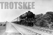 Glass Negative BR British Railways Steam Loco 46111 Class Royal Scot c1950s