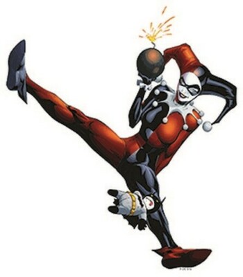 Harley Quinn Bomb Sticker Batman Comic Character Window
