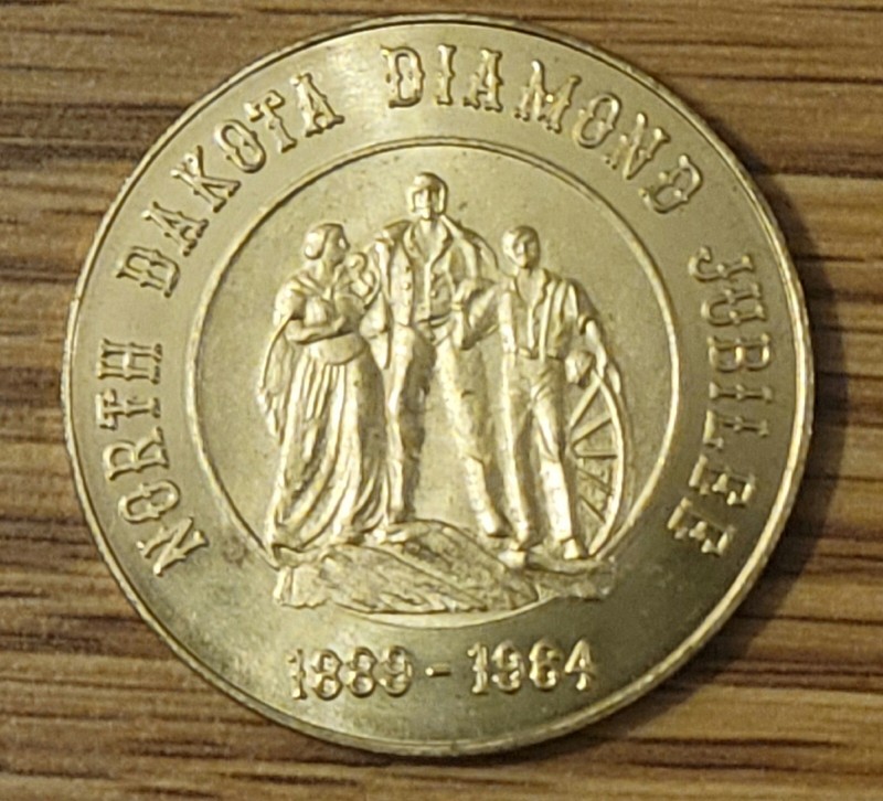 1889-1964 North Dakota Diamond Jubilee 75th Anniversary Half Dollar Coin/Token🪙