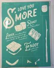 New Chalk Couture LOVE YOU SMORE Transfer ~ Reusable ~ Campfire S’mores Size E