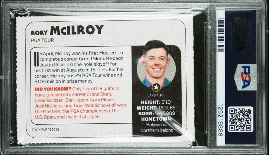 Rory Mcllroy Raro 2025 Sports Illustrated Niños SI Masters Pic Grand Slam PSA 8 Foto 2 de 2