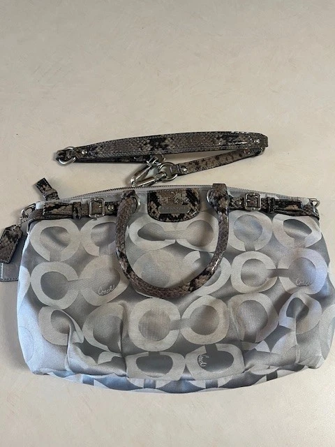 バッグ COACH Madison Signature Tote Bag Gray Coach Madison Gray Bags & Handbags for Women for sale | eBay