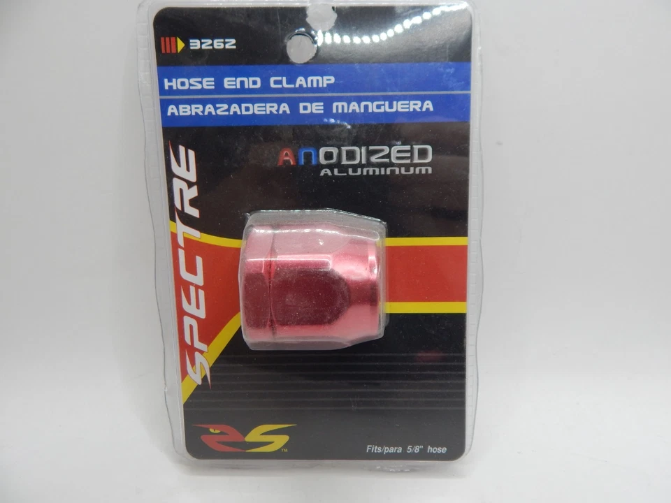 (LOT OF 4) Spectre Red Aluminum Magna Clamp 5/8" Heater Hose Fuel Line 1" Max - Image 4 of 4