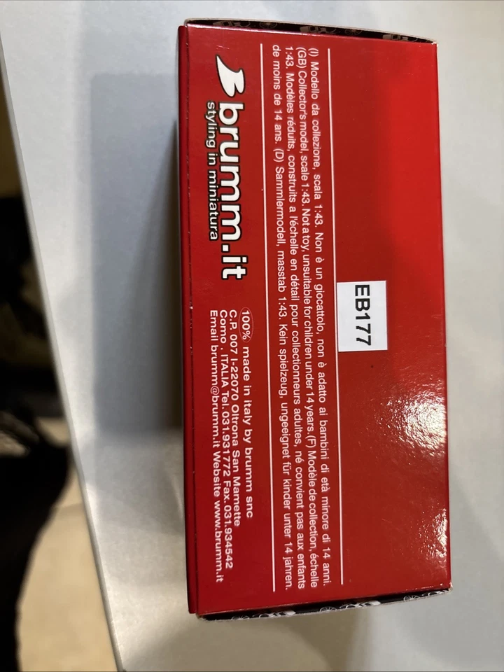 1:43 BRUMM Ferrari 375 Gp Inghilterra 1951 1^Gonzalez 1a Vittoria Ferrari R191B - Immagine 4 di 4