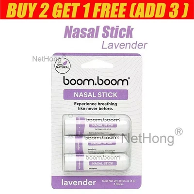 3PCS/SET BoomBoom Essential Oil&Menthol Inhaler Aromatherapy Inhaler Nasal Stick