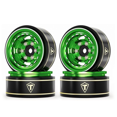 TREAL 1.0 Beadlock Wheels Aluminium Wheel Rims for SCX24 TRX4M FCX24 1/24 1/1...