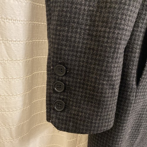 Cappotto uomo Guess nero grigio medio bottoni tasche colletto invernale città lana - Foto 5 di 6