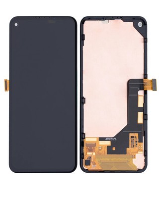 OLED Assembly With Frame Compatible with Google Pixel 5A 5G (Premium) (Black)