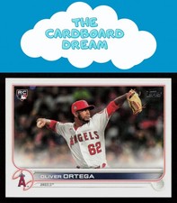 Oliver Ortega 2022 Topps #554 RC Rookie Los Angeles Angels Baseball Card