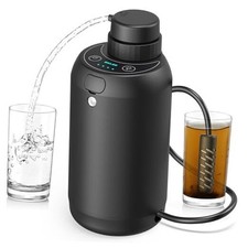 Water Filter Camping – Electric Portable Water Purifier Survival, 0.01 Black