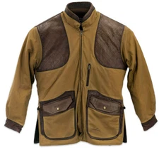 NWT Wild Hare Shooting Gear Oil Tin Winter Field Coat Limited Edition XL Leather