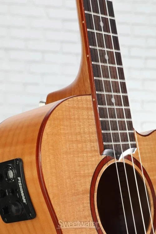 Lanikai FM-CEB Flame Maple Ukulele with Cutaway & Electronics - Baritone - Image 4 of 4