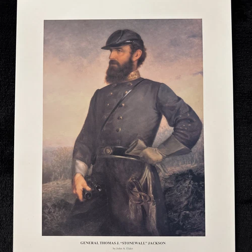Civil War Confederate General Stonewall Jackson Print 8x10 John A Elder 1990
