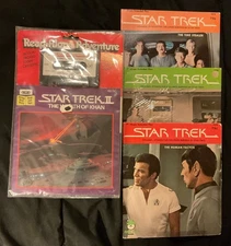 STAR TREK 4 RECORD & cassette tape Peter Pan 1979 kirk spock scotty enterprise